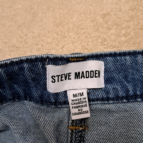 Steve Madden Blue Jean Shorts Women's Size Medium Stretch Denim Casual NEW - Picture 4 of 8